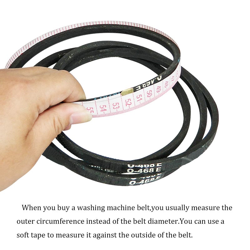 Dgz 0-600E Drive Belt Washing Machine Drive Belt Replacement Parts(2 Pcs), Black - Image 4